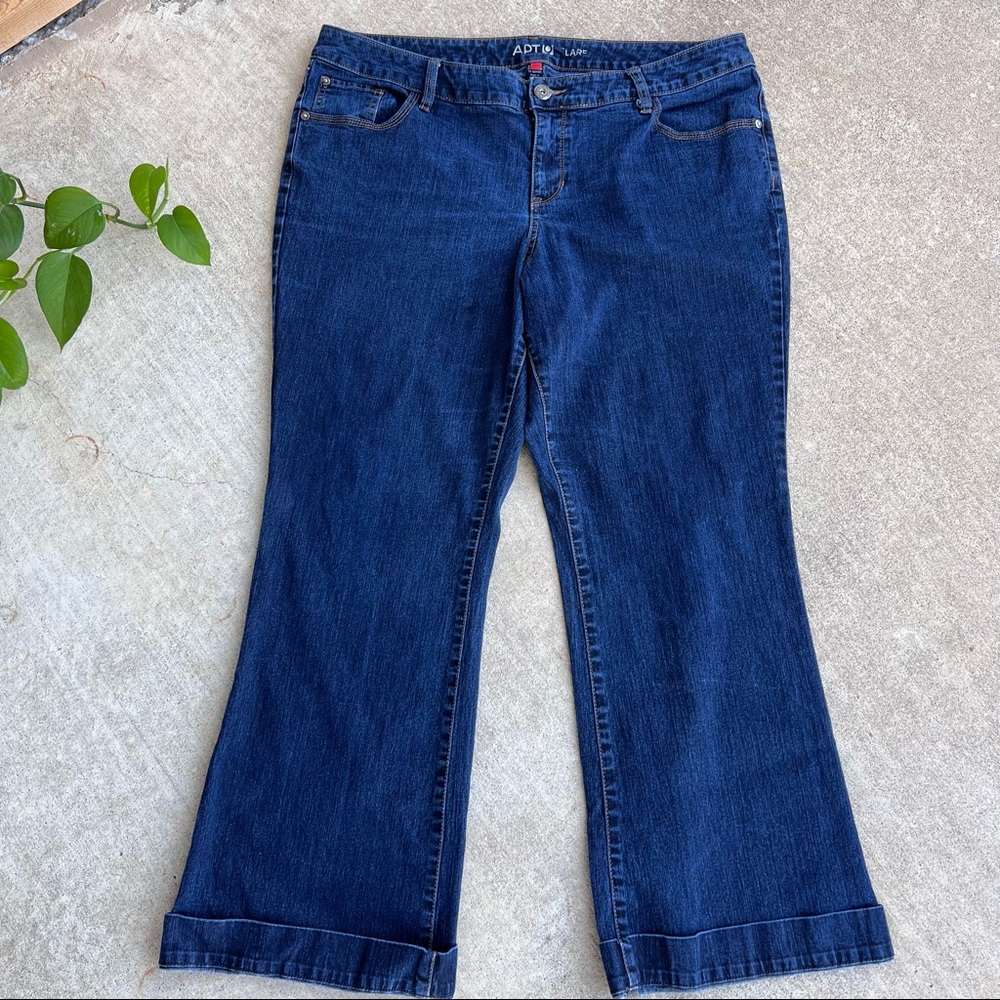 Apt 9 Womens Flare Plus Size Jeans 18W